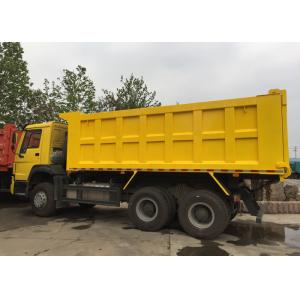 Heavy HOWO Mine Dump Truck , Yellow Dump Truck 30 - 40 Tons 10-25CBM