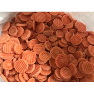 China Delicious Taste IQF Frozen Vegetables , Frozen Crinkle Cut Sliced Carrots supplier