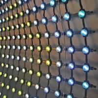 China Outdoor Flexible LED Mesh Curtain High Brightness High Refresh Rate on sale