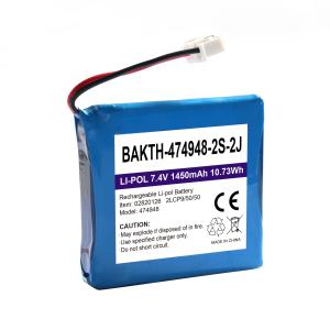China Fabrication de recharge 7.4 Volt batterie 02820126 1450mAh batterie au lithium ligne de fabrication 10.73Wh batterie Lipo rechargeable wholesale