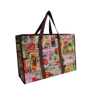 China CMYK 180g Non Woven Shopping Bag Custom Non Woven Bags For Shopping With Folding Handle supplier