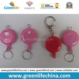 Pink/Red Lovely Retractable Key Reel Holder Custom Accessory