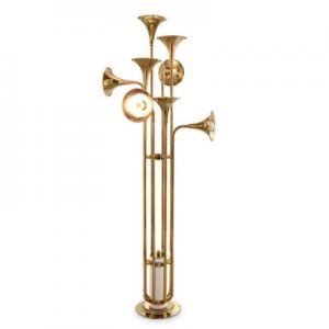 Delightfull Horn Botti Floor Standing Lamps Brass Post Modern Aluminum Material