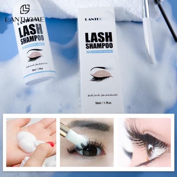 Lanthome Lash Shampoo With Brush 50ml Lash Foam Cleanser