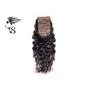China Curly Silk Base Lace Frontal Closure Hair Toppers For Women's Thinning Hair Deep Wave supplier
