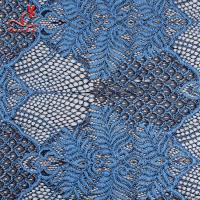 China Embroidered Voile Lace Fabric For Wedding Dresses Cricking Color Fastness on sale