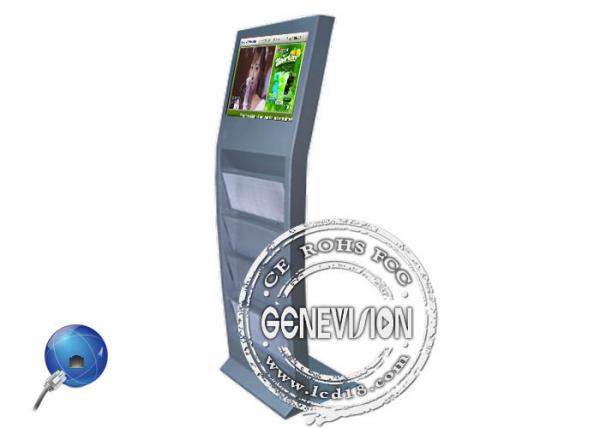 19 inch WIFI Magazine Holder 3G Digital Signage Kiosk Android Totem with Book