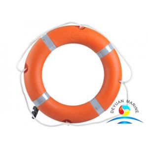 4.3kg Rescue Boat Equipment Orange Lifebuoy High Density Polyethylene