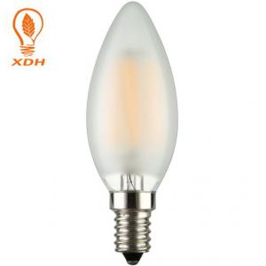 E14 C35 Frosted LED Edison Bulb 220V , Decoration 4W Filament LED Candle Bulb