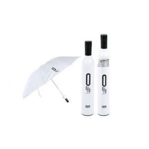 White Bottle Shaped Umbrella , Easy Close Mens Storm Proof Umbrella Hand Open