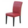 China Beech wood red leather/pu upholstery leisure chair/wooden dining chair/desk chair wholesale