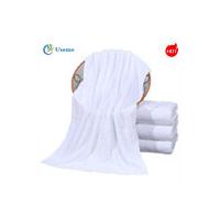 China White Disposable Bath Towel Hotel Bath Towel 200gsm Plain Design For Home Hotel Use on sale