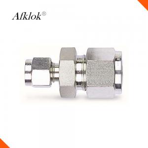 China Swagelock Type Stainless Steel Tube Fittings Head Code Hexagon With Ferrule Connector supplier