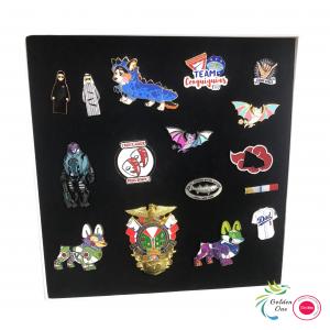 Custom Cute Logo Badge Waving Flag Pins Soft Enamel Decorations Metal Pins For Clothes