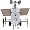 Mobile Solar Light Tower Mast 7m / 8m / 9m Construction Light Tower Trailer Light Tower