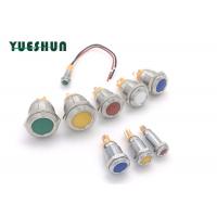 China 22mm 220V Nickel Palted Brass Panel Mount LED Power Indicator on sale