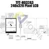 China 3,2" écran sensível Resistive TFT-H032A3QVTST3R40 do módulo 240x320 ST7789V da exposição de SPI TFT LCD wholesale