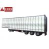 Easy Operation Curtainsider Semi Trailer , Curtain Van Trailer Double Side