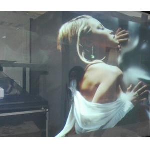 170 Degree transparent rear projection film For Glass Outdoor Projector Screen