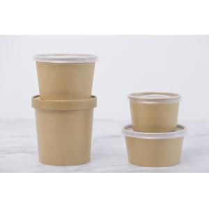 China Disposable custom printing salad paper bowl with lid for takeaway supplier