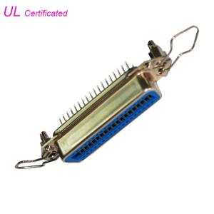 China Centronic Straight Angle Receptacle 50 Pin Female PCB Connector with clips Certified UL supplier