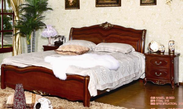 Китайцы конструируют кровать мебели европейского стиля деревянную домашнюю