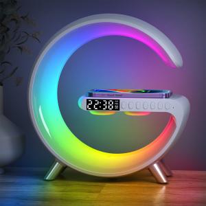 China Compatible Wireless Bluetooth Speaker Qi Charger CE Certified  With Night Lamp supplier