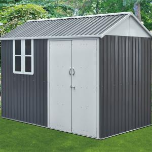 8ft By 6ft /  8ft By 8ft Metal Shed Apex Roof Anthracite Garden Shed