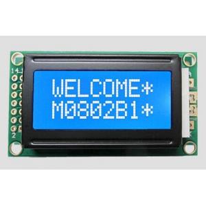 8*2 Character LCD Display Module Monochrome LCD Module Parallel Negative White 5v