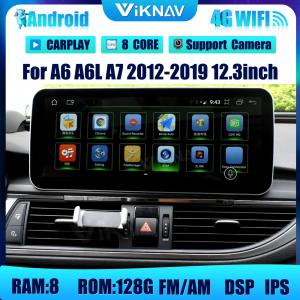 12.3inch Android Audio Multimedia Player For Audi A6 A6L A7 2012 2019