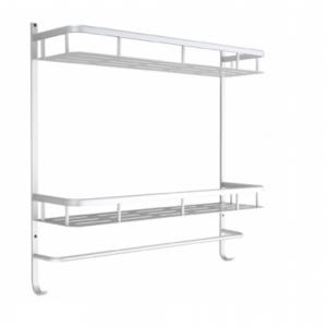 Double Deck Contemporary Bathroom Hardware Folding Towel Rack Bar