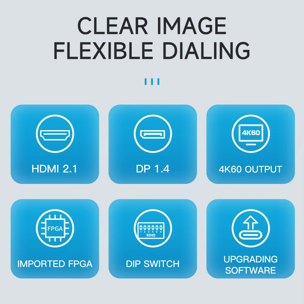 China 8K60 Multi-Screen Expander Video Wall Controller with HDMI 2.1 Input DP 1.4 Input and 4 HDMI 2.0 Outputs wholesale