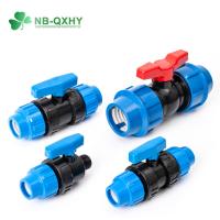 China 16mm-110mm Plastic PP Compression Ball Valve for Water Supply Pipe Fittings on sale