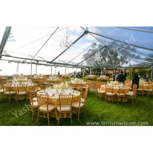 China Outside Aluminum Profile Wedding Party Tent  Beautiful Transparent Fabric supplier