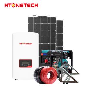 China Sistema híbrido PV eólico enfriado con agua Panel monocristalino 250W wholesale
