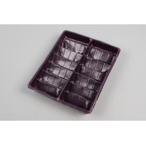 Black Plastic Food Storage Boxes , Disposable Takeaway Containers With Lid