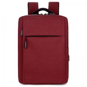 China 210D Nylon Red Waterproof Computer Bag Casual Travel Daypack With Luggage Strap wholesale