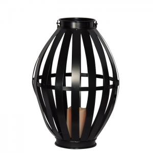 OEM Classical 388mm Hurricane Table Lamps / Black Iron Table Lamps