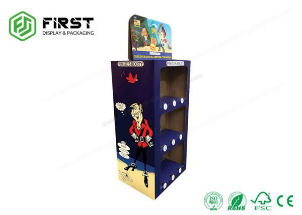 Custom Recyclable Cardboard Pop Up Display Stands Full Color Printing For