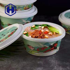 China Thermoformed IML Fast Food Take Away Packaging Plastic Tray With Lid 1300ml Leak Proof supplier