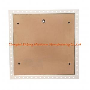 Removable Steel Access Panel With Brown Wooden Board Inlay For Residential Building
