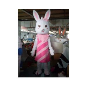 China Fancy Dress White Rabbits Mascot Cartoon Cosplay Costumes For Adult wholesale