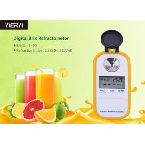 Hand Held Pocket Digital Refractometer With Yellow LED Light Source