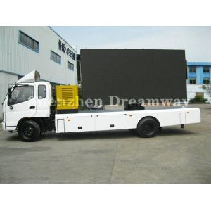 P10 Mobile Led Truck Advertising Screen , Outdoor Mounted Led Billboard HD 800Hz