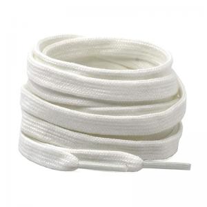 China White Flat Waxed Cotton Boot Laces Flat Waxed Boot Laces Red Wing supplier