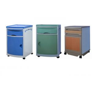 Plastic Hospital Bedside Cabinet With Wheels , Detachable Locker Bedside Cabinet