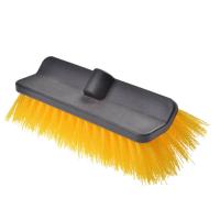 China Hard Bristle Bi Level Floor Scrub Brush For Deck Concrete Pole Not Included for sale