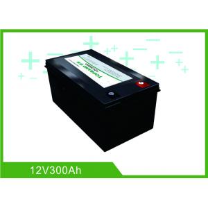 China Black Lithium RV Deep Cycle Battery 12V 300A Low Temp Charging Long Lifespan supplier