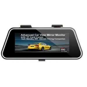Advanced Car Rear View Mirror Monitor with 64G Tf Card and 1mA Standby Current Your Ultimate Driving Companion