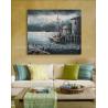 China Contemporary Fishing Boat Painting At Sea / Sailing Ship Paintings Prints wholesale